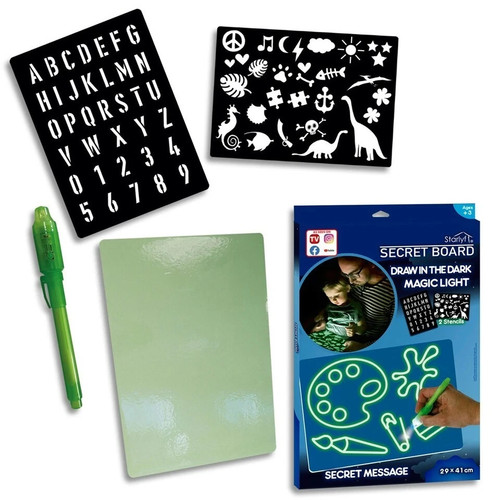 Drawing board set kids glow - drawing,