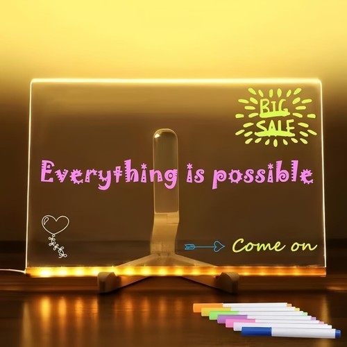 Led note board with - board, 7