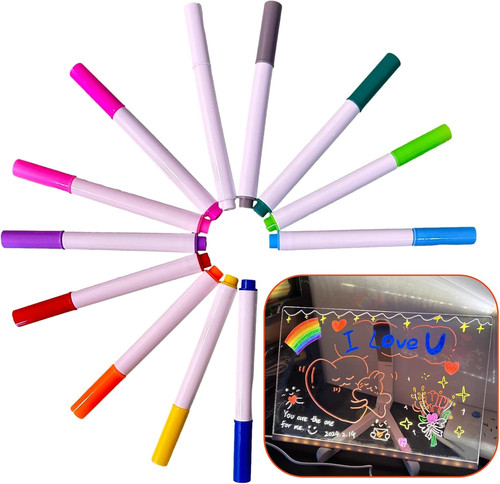 12pcs led light board colours - led,